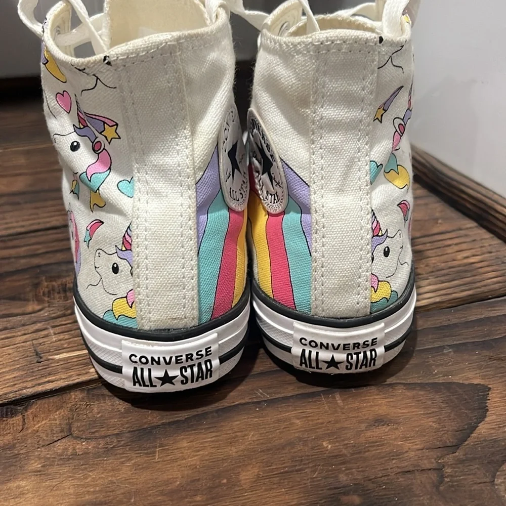 Converse Kids All Star Chuck Taylor High-Top Sneakers with Unicorns and Rainbows